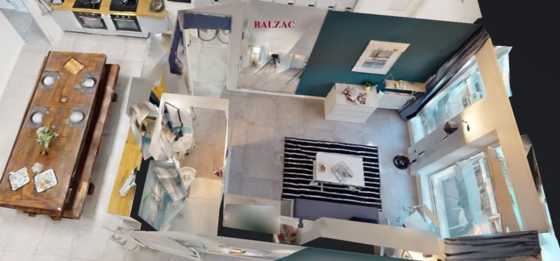 Studio Balzac vu 3D
